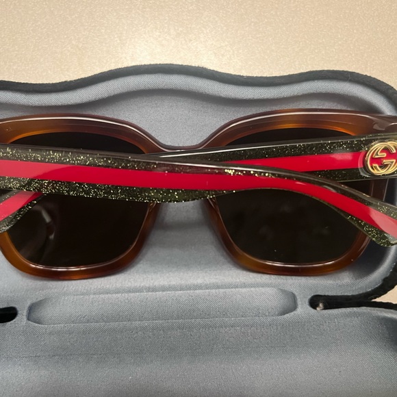 Gucci Ophidia Mini Messenger Bag supreme GG canvas set with sunglasses - Picture 10 of 16